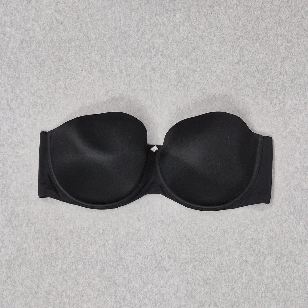 Cacique Women Bra 44DD Black T Shirt Underwired Lightly Lined READ